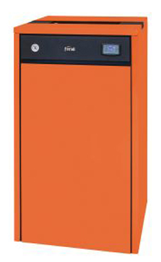 FERROLI NATURFIRE 39 caldera de pellets de 38,3 kw, de 91,32% de rendimiento, volumen depósito de 68 kg.