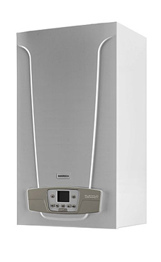 BAXI-ROCA PLATINUM COMPACT 24/24 F de 24 KW con placa de conexiones y kit salida de humos