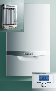 VAILLANT ECOTEC PLUS 236 de 19-23 KW con actoSTOR (VMW ES 236/5-5 + VIH CL 20 S) con plantilla y Kit evac. PP