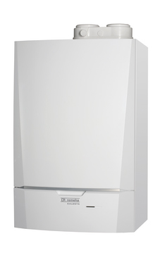 REMEHA CALENTA 28 C estanca mixta de condensación de 25 Kw, con plantilla y kit de evacuación.