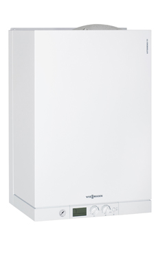 VIESSMANN VITODENS 111-W B1LB de 26 KW  (interacumulador de 46 litros integrado) con valvuleria y kit extrac.
